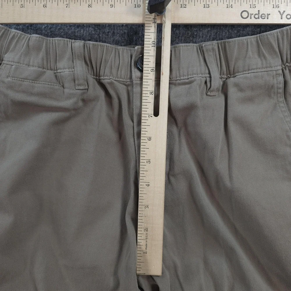 Cove USA Pants Mens 28x29 Beige Stretch Chino Elastic Waist Casual Wear Surf